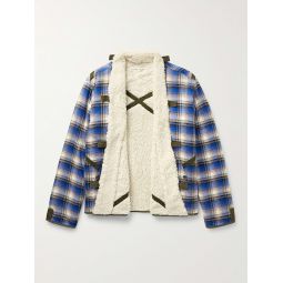 Hounds Reversible Checked Cotton-Flannel and Fleece Jacket