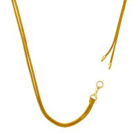 Double Beam 20mm Link On Silk Necklace