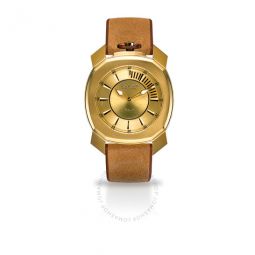 Quartz Frame One Gold Dial Mens Watch
