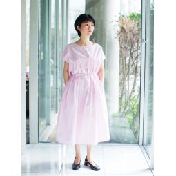 Skirt Kim - Pink Stripe Poplin