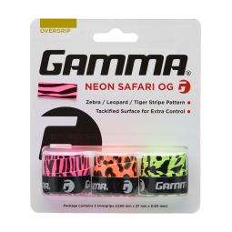 Gamma Fashion Overgrips 3-pack Neon Safari