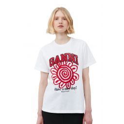 Relaxed Red Flower T-shirt