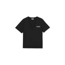 Thin Software Jersey V-neck T-shirt