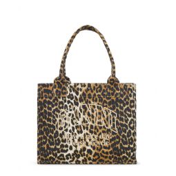 Leopard Large Canvas Tote Bag