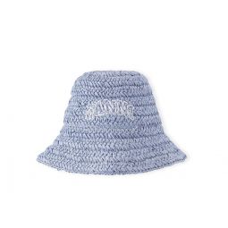 Blue Summer Straw Hat