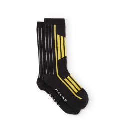 Black/Yellow Sporty Socks