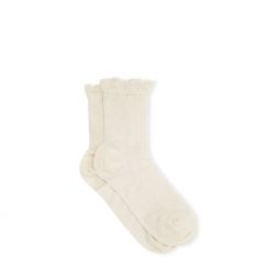 Egret Short Ruffle Socks