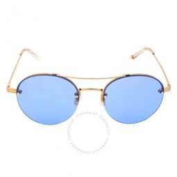 Beaumont Blue Magic Round Ladies Sunglasses