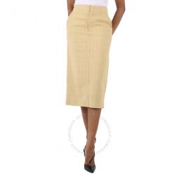 Ladies Brown Vanina Tweed Skirt, Brand Size 36 (US Size 4)