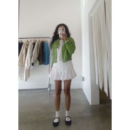 Cloud Mini Skirt - White