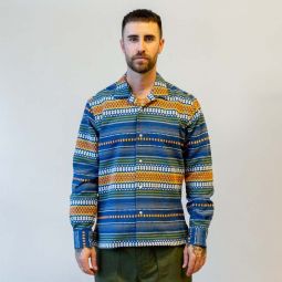 Blanket Dobby Weave Long Sleeve Camp Shirt