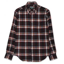 Gitman Vintage Country Plaid Flannel Button Down Shirt - Red