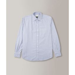 Regular-fit striped Oxford cotton shirt