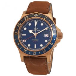 Combat Sub Sport 42 Bronze GMT Automatic Blue Dial Mens Watch