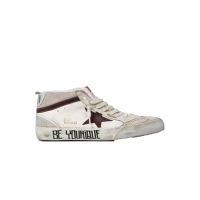 MID Star Nappa and Velvet Upper Suede Star Sneaker - Bianco