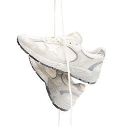 Running Dad Sneakers - White/Silver