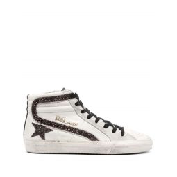 Slide sneakers - White/Brown/Black