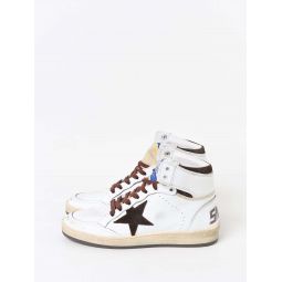 Sky Star Hightop Sneakers - White/Beige/Brown
