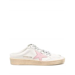 Ballstar Sabot Nappa Leather Sabot Shoes - White/Antique Pink