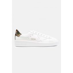 Purestar Low Top Sneaker - White/Camo Heel