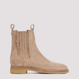 Chelsea Suede Boots - Nude/Neutrals