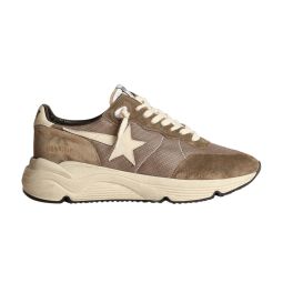 Running Sole Net Upper and Toe Box Sneakers - Brown