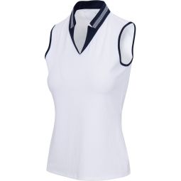 Greg Norman Womens Lumina Sleeveless Golf Polo