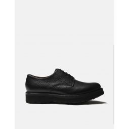 Curt Derby Shoe Natural Grain Leather - Black