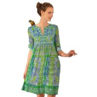 Gretchen Scott Crinkly Borderline Dress - Watteau