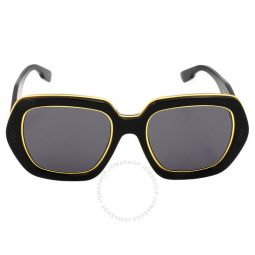 Solid Grey Square Unisex Sunglasses