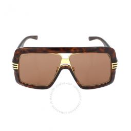 Brown Shield Unisex Sunglasses