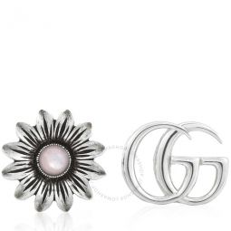 Double G flower stud earrings