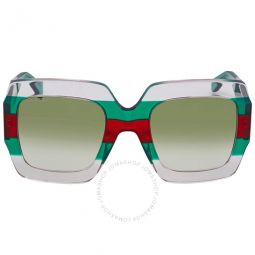 Green Gradient Square Sunglasses