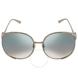 Gradient Green Oversized Ladies Sunglasses GG0225S 006