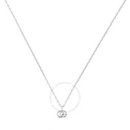 GG Running necklace in white gold