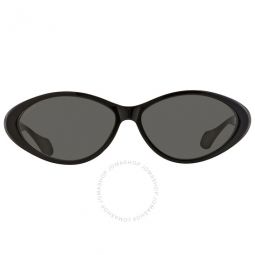 Grey Smoke Oval Ladies Sunglasses