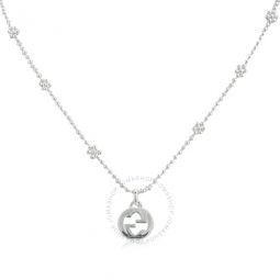 Interlocking G necklace in silver -