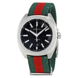 GG2570 Black Dial Green and Red Nylon Watch