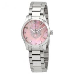 G-Timeless Quartz Pink Mother of Pearl Dial Ladies Watch