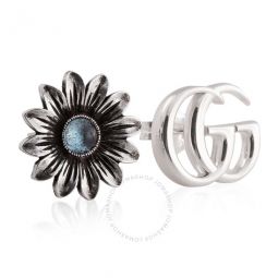 Double G flower stud earrings