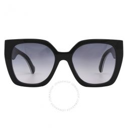 Grey Gradient Oversized Ladies Sunglasses GG1300S-004 55