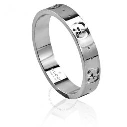 Icon Ladies 18k White Gold Thin Band Ring, Size 11