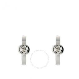 Interlocking Sterling Silver Hoop Earrings - Ybd796323001