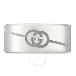 Sterling Silver Diagonal Interlocking G Ring, Size 19