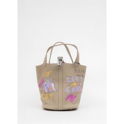 Paint Cube Bag - Beige