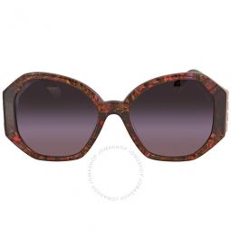 Violet Gradient Butterfly Ladies Sunglasses