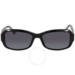 Gradient Smoke Rectangular Ladies Sunglasses GU7683 01B 55