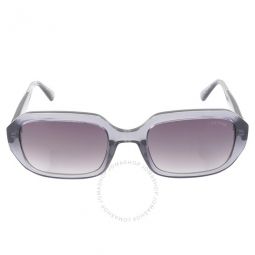 Grey Gradient Rectangular Unisex Sunglasses