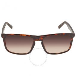 Brown Mirror Square Mens Sunglasses