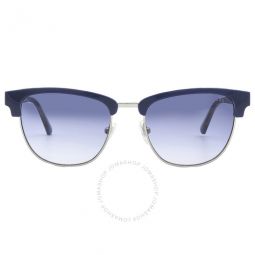 Blue Gradient Rectangular Mens Sunglasses